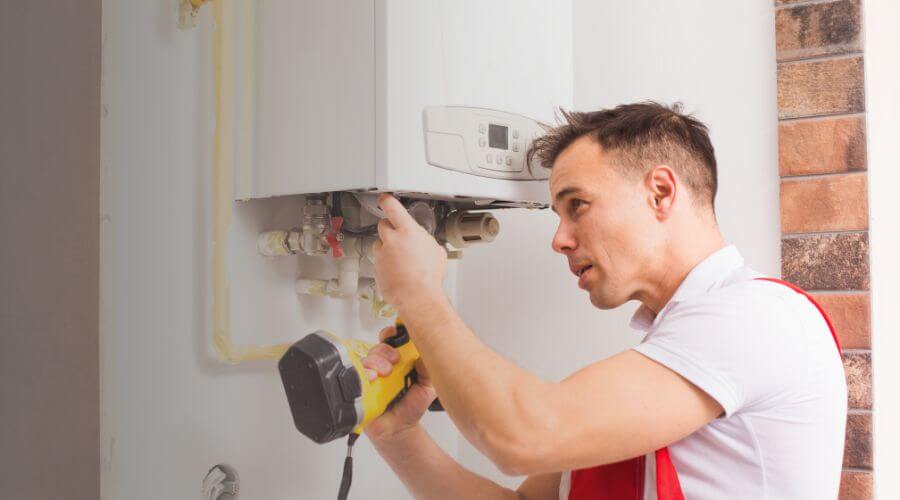 Local tankless water heater installation in Albany, IN